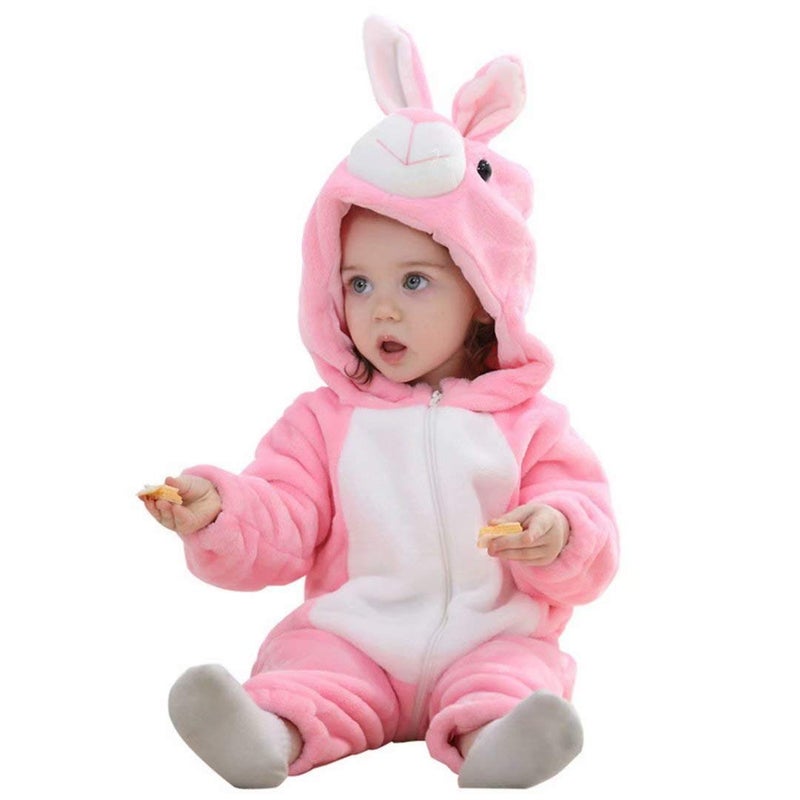 OLLULL Baby Bunny Costumes Unisex Toddler Outfit Halloween Dress Up Romper 3-6 Months - Image 3